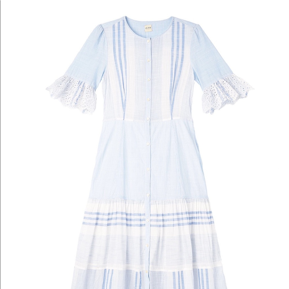 Rebecca Taylor Ruffle Sleeve Dress